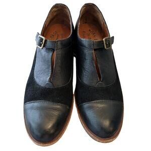 Kork-Ease | Black Leather Niseda Oxford Buckle Shoes